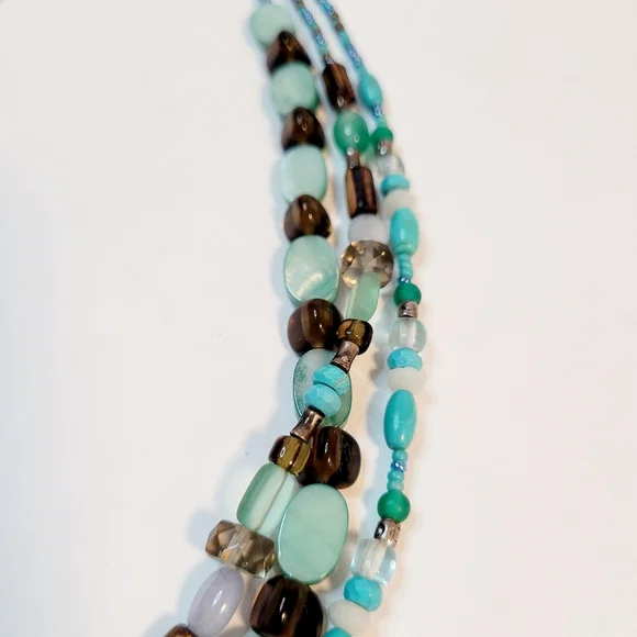 Silpada Turquoise 3 Strand Necklace - Picture 3 of 5